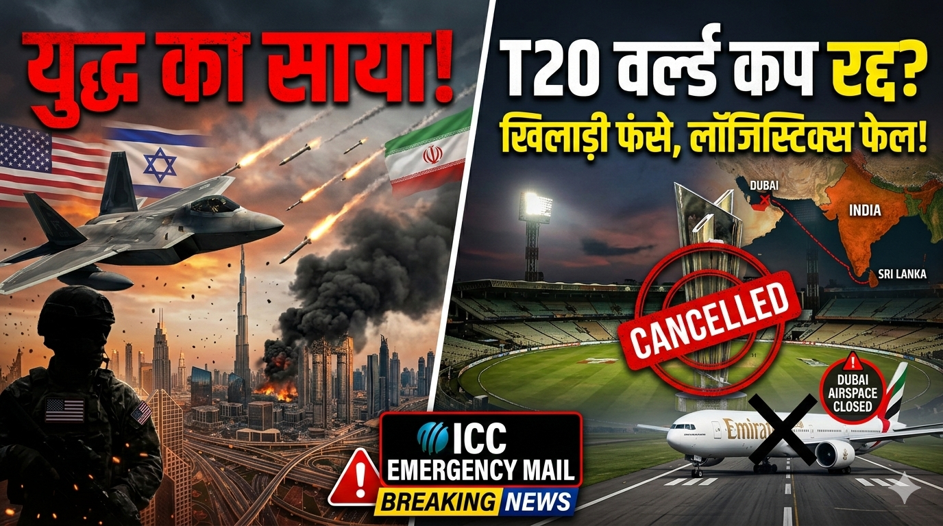 T20 World Cup पर युद्ध का साया! ईरान-इजराइल तनाव से दुबई एयरस्पेस बंद, क्या भारत और श्रीलंका में फंस जाएंगे खिलाड़ी?